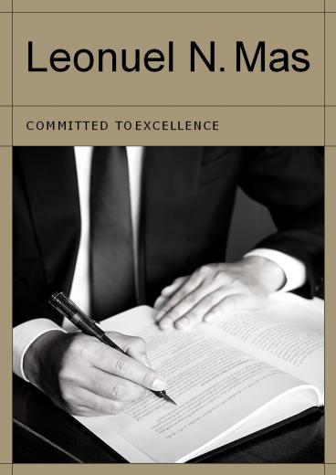 Leonuel N. Mas is a full-service law firm