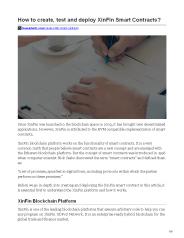 create xinfin smart contractWebsite