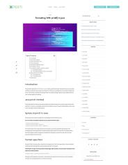 Formatting With printf() In Java