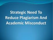 A Strategy To Reduce Plagiarism in University