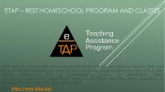 eTAP – Best Homeschool Programs and Classes