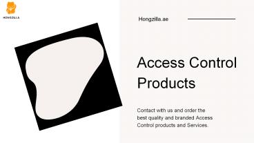 Access Control Products Supplier in Dubai