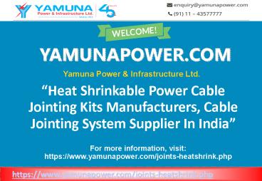 Power Cable Joints Manufacturers