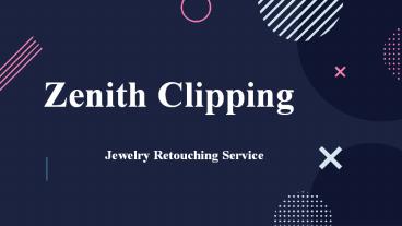 jewelry retouching service