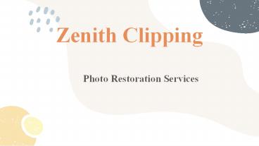 photo restoration services