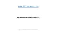 Top eCommerce Platforms in 2021