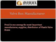 Greatest Valve Box Manufacturer