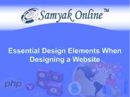 Essential Design Elements When Designing a Website