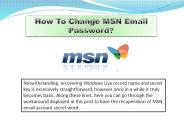 Change MSN Password / Delete MSN Email Account (2)