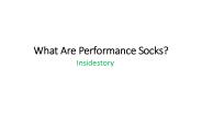 Performance Golf socks - Insidestory