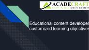 educational content development Services