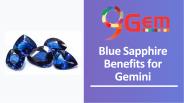 Blue Sapphire Benefits For Gemini