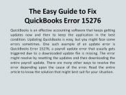 The Easy Guide to Fix QuickBooks Error 15276