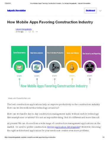 How Mobile Apps Favoring Construction Industry