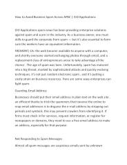 How to Avoid Business Spam Across APAC | CIO Applications