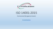 ISO 14001 E-Certifications