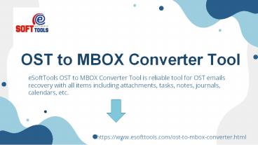OST to MBOX Converter Tool