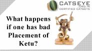What happens one has bad placement of Ketu?