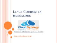 Linux Courses in bangalore