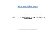 How Do eCommerce Platforms Help With Revenue Generation
