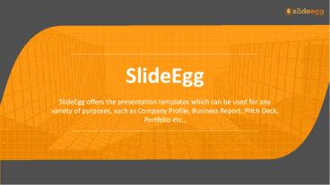 PPT – SlideEgg - Best PowerPoint Template Provider PowerPoint ...