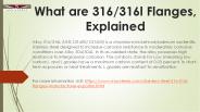 What are 316/316l Flanges, Explained