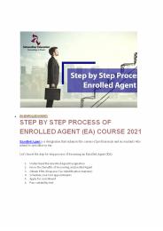 ENROLLED AGENT -EA COURSE
