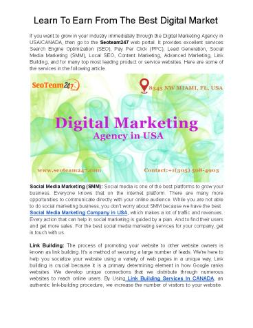 Learn To Earn From The Best Digital Market