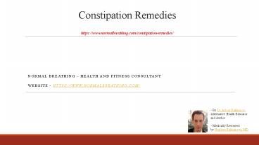 constipation remedy