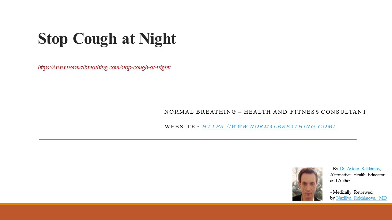 Stop cough at night