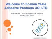Protective Film for Acrylic Sheet - yeslafilm.com