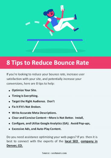 8 Tips to Reduce Bounce Rate