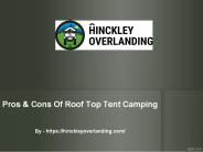 Pros & Cons Of Roof Top Tent Camping