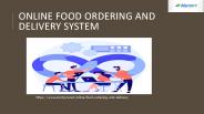 Online Food Ordering And Delivery System