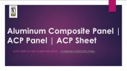 Aluminum Composite Panel | ACP Panel | ACP Sheet