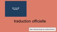 traduction officielle