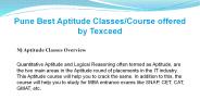 Pune Best Aptitude Classes/Course offered by Texceed