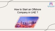 How to Start an Offshore Company in UAE?