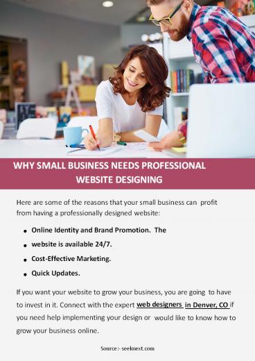 Why Small Business Needs Professional Website Designing