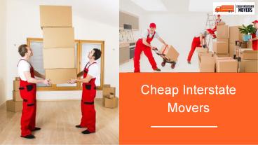 Interstate Removalist Company In Australia