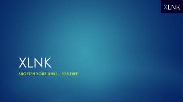 XLNK - Link Shortener