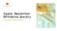 Agate : September Birthstone Jewelry