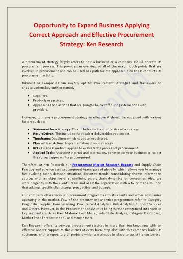 Raw Material Sourcing Strategy | Raw Material Pricing Analysis | Raw Material Supplier Evaluation