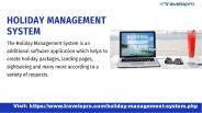 Holiday Management System | Holiday Management Software