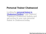 Group Fitness Chatswood (1)