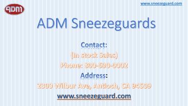 B-950 Self-Serve Glass Sneeze Guards | ADM Sneezeguards
