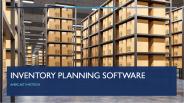 Inventory Planning Software - Inventory Forecasting Software