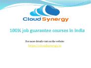 100% job guarantee courses in india