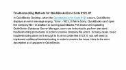 Quickbooks error code 6123