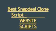 Best Snapdeal Clone Script - WEBSITE SCRIPTS